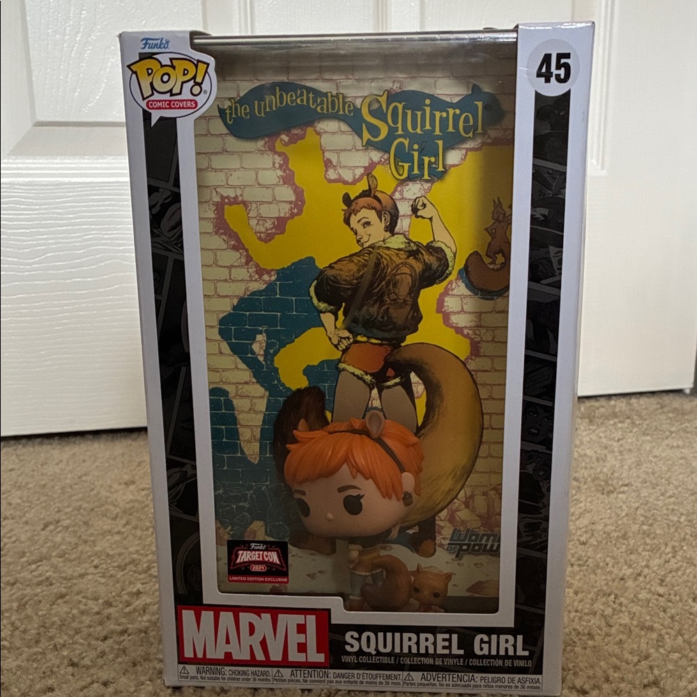 Marvel Squirrel Girl Funko Pop with Orange and Brown Accents
